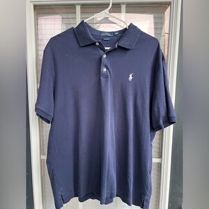 Polo Ralph Lauren Men’s Classic Fit Polo Shirt Navy Blue Size Large |m